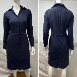 American Airlines By Lands’ End Women’s 2 Uniform Flight Attendant Navy Dress